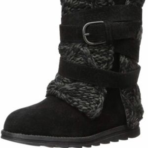 NWT MUK LUKS Women's Nikki Boots Mid Calf, Black, Size 9